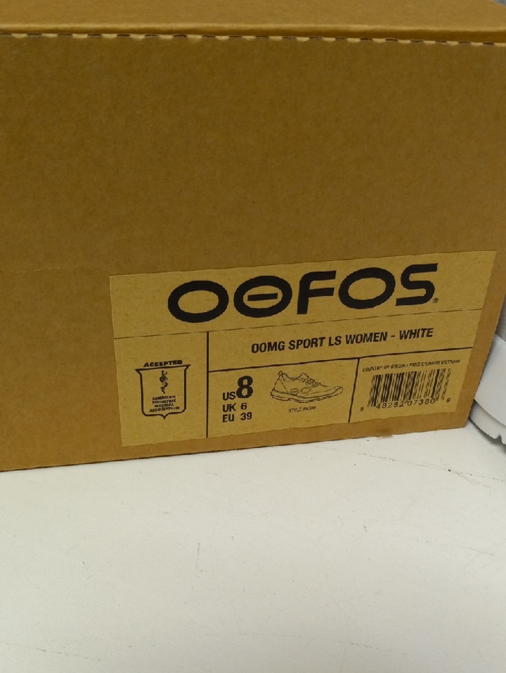 Oofos Oomg Sport Ls Lace White Womens Size 8 - Picture 8 of 8